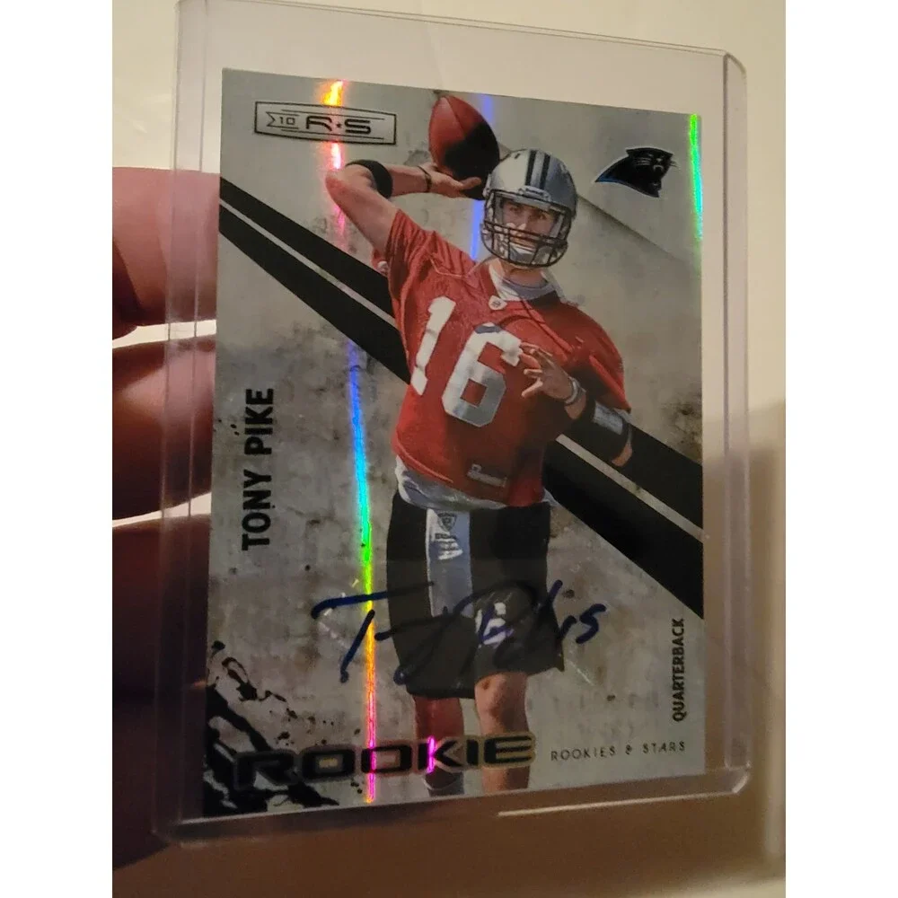 TONY PIKE 2010 Panini R&S Rookie Autograph Holofoil #244 290/299 Panthers